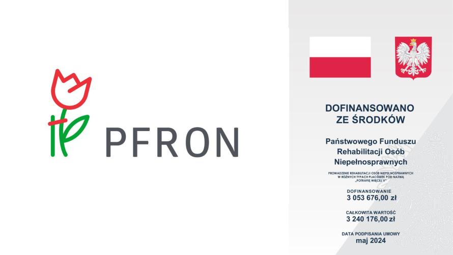 II etap realizacji projektu POTRAFIĘ WIĘCEJ V współfinansowanego przez PFRON.